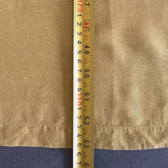Long yellow silk and linen dress - Picture 10 of 15